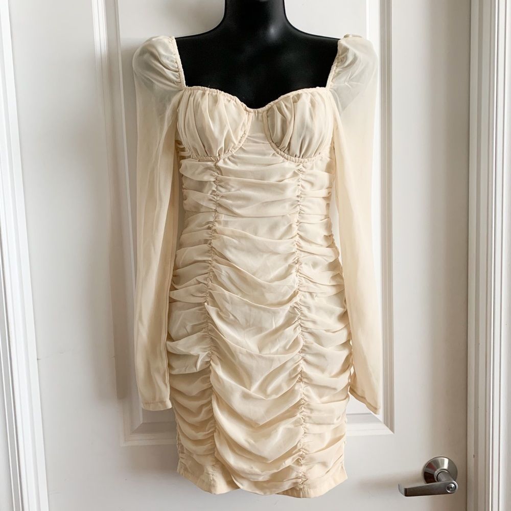 Pretty Little Thing Beige Dress Size 2